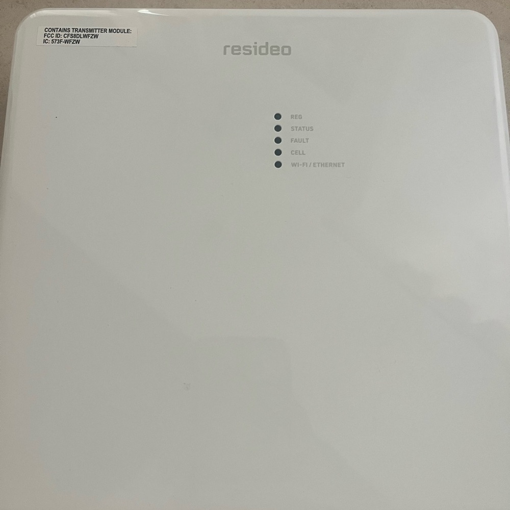 Resideo White Control Panel